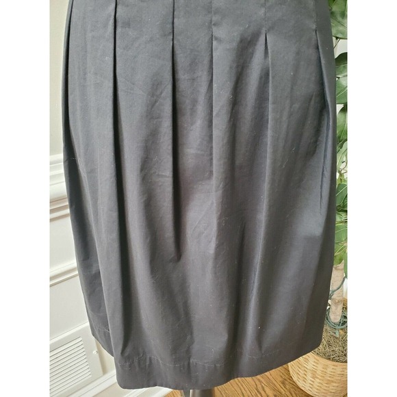 Bcbgmaxazria Women's Black Cotton Round Neck Short Sleeve Knee Length Size 6 - Picture 4 of 12